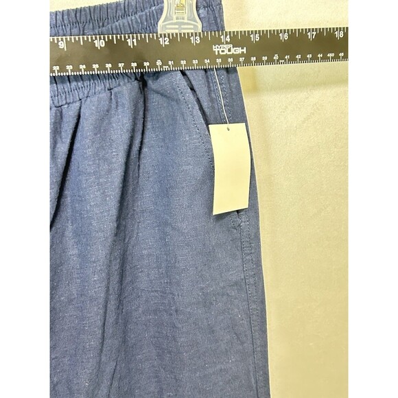 Briggs Womens Medium Blue Linen Rayon‎ Blend Pant NWT - Picture 2 of 10